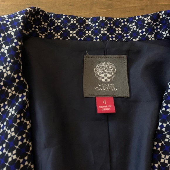 Vince Camuto Blue Pattern Blazer - Picture 3 of 8